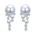 wholesale Sterling Silver New 10mm Pearl Ear Studs, Minimalist Design, Elegant and Versatile Earrings-0-4