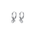 wholesale S925 Sterling Silver Minimalist Diamond-Studded Round Ear Clips, Adorable Mini Sparkling Drop Diamond, Niche Trendy Earrings for Women, G8894-0-4