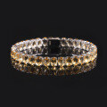 wholesale S925 Sterling Silver with Natural Citrine Gemstone Tennis Chain Oval High-Quality New Style Bracelet-0-3