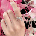 wholesale Silver Jewelry New Bow Ring Wholesale Ins Fashion Women's Jewelry Dropshipping-0-3