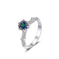 wholesale S925 Sterling Silver Moissanite Ring for Women, Luxury and High-End Feel, Custom Wedding Ring, Valentine's Day Gift, Wholesale Ring-0-11