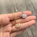 wholesale S925 Sterling Silver Exquisite Micro-Inlaid Zirconia Small Swan Necklace for Women, High-End Pendant Collarbone Chain-0-0
