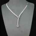 wholesale 925 Silver Gold-Plated Necklace with High-Carbon Diamond, Baogia Emerald, Serpent Design, Unique Women's Collarbone Chain-0-2