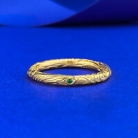 wholesale S925 Silver Qiankun Circle Gold Ring, Ancient Craftsmanship, Exquisite Texture, Retro Narrow Style, Live Streaming Edition-R1461 Qiankun Ring Ring Size 6