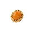 wholesale 925 silver gold-plated openwork pendant with amber back-cloud and through-hole, handmade DIY jewelry accessory for bracelets and necklaces-0-4