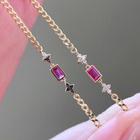 wholesale S925 Sterling Silver Red Elk Full Body Ins Style Bracelet Sweet Fashion Niche Light Luxury Temperament Fairness Enhancing Commute Versatile-BS0010-Gold 925 Silver