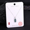 Metal Alloy Crystal Butterfly Necklace and Earring Set-0-27