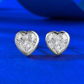 wholesale S925 Silver Aegean Sea Jewelry 7*7mm Cross-Border Love Shape Stud Earrings Fashion Classic Item for Fast Selling-0-0
