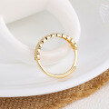 wholesale Metal material retro coin ring for women, fashionable and unique design, minimalist, adjustable open-endedring-0-2