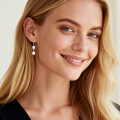 S925 Silver Pearl Tassel Earrings for Women-0-1