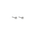 wholesale S925 Sterling Silver HED328 Korean Version Simple Smooth Small Round Bead Stud Earrings for Men and Women-0-5