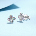 wholesale S925 Sterling Silver Moissanite Star Earrings, Fashionable Commuter Earrings, Gift for Girlfriend-0-2