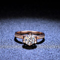 Silver Moissanite Ring Iris Flower Petals Women's Live Stream Supply-0-1