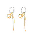 wholesale S925 Silver Korean Style Bow Clasp Minimalist Ins Small Design Earring Ear Clip-0-4