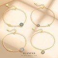 wholesale S925 Sterling Silver Evil Eye Bracelet for Women,。-0-0