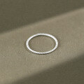 wholesale S925 Sterling Silver AR2075 Korean Style Minimalist 12mm Twisted Rope Thin Stackable Ring for Women-0-1