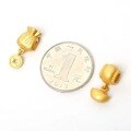 wholesale Metal Sand Gold Ingot Drip Pendant Lucky Bag Money Bag Pendant Braided Hand Rope Matching Bead Bracelet Turning Bead DIY Jewelry Accessories-0-1