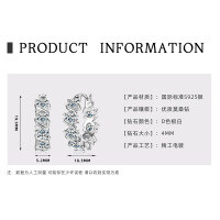 S925 Sterling Silver D Color Moissanite Starry Shining Earrings-Fully diamond twisted earrings [White Gold]  925 Silver