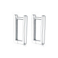 wholesale Metal Material: 925 Sterling Silver Earring Style: Minimalist Square Ear Clasp, Ins Niche, Light Luxury, High-End Feel, Cross-Border European and American Sterling Silver Earrings-0-4