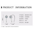 S925 Sterling Silver D Color Moissanite Earrings, Simple Design, Cross-Border Live Streaming, Daily Commute Wholesale-0-6