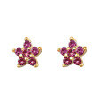 wholesale S925 Sterling Silver Plum Blossom Stud Earrings Sweet and Delicate Ins Style Petal Diamond Inlaid Earrings Women Cross-Border Wholesale-0-17