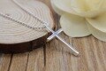 wholesale 925 Sterling Silver Women's Fashion Personalized Cross Pendant Minimalist Matching Pendant Jewelry D0943-0-2