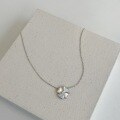 wholesale S925 sterling silver INS-style new women's necklace, exquisitely designed with a four-leaf clover and heart motif, versatile and elegant-0-2