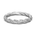 wholesale S925 Sterling Silver Korean New Arrival Women's Ring with Delicate Twist Design and Zircon Accents, Exuding Understated Luxury and Sophistication-0-5