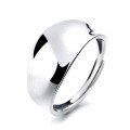wholesale S925 Sterling Silver Minimalist Irregular Smooth Ring Ins Korean Japanese Version Temperament Lady Versatile Style-0-4