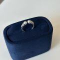 wholesale S925 Sterling Silver Vintage-style Twist Pearl Ring for Women, High-end Design with Swarovski Pearl, Adjustable Open Ring-0-5