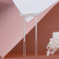 wholesale Metal cross earrings for women, small and unique design, trendy and slimming tassel ear thread, luxurious and elegant, hundreds of ear accessories-0-7