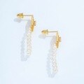 wholesale S925 Sterling Silver New Japanese Style Baroque Pearl Earrings Women's Fashion Elegant Small Design Earrings-0-4