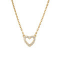 wholesale S925 Sterling Silver Micro-Paved Zircon Hollow-Out Heart Necklace, Fashionable Fresh and Sweet Collarbone Chain for Valentine's Day Exquisitely-0-6