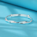 wholesale 999 Solid Silver Möbius Ring Bracelet for Women, Young Style Full Starry Sky Design Bangle-0-3