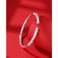 wholesale 999 Sterling Silver Solid Open-ended Bracelet for Men and Women, Golden Cudgel Bangle, Ruyi Jingu Bang-0-0