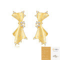 Silver Custom Italian Filigree Ins Vintage Moissanite Skirt Earrings-0-7