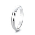 wholesale S925 Sterling Silver Korean Style Minimalist Plain Smooth Ring for Daily Commute and Versatile Wear, Adjustable Index Finger Ring-0-5