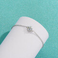 wholesale S925 Sterling Silver Minimalist and Stylish Luxury Moissanite Bracelet for Women, Unique Design Versatile Hand Jewelry Cross-Border Wholesale-0-1