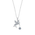 Sterling Silver Unicorn Necklace Women's Korean Style Clavicle Chain Gift-0-3