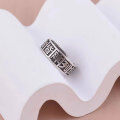 wholesale S925 Sterling Silver Retro Antique "" Open Ring for Men and Women-0-0