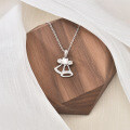 S925 Sterling Silver Moissanite Christmas Bell Necklace Pendant-0-2