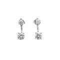 wholesale S925 Sterling Silver New Light Luxury Back-Hanging Stud Earrings, Popular Style High-End Minimalist Design Earrings-0-4