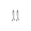 wholesale S925 Sterling Silver Minimalist Ear Hook for Healing Ear Piercings, Small U-Shaped Stud with Unique Design M00193-0-4