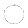 wholesale S925 Sterling Silver Fashion Women's Bracelet, European and American Style, Simple Ins Wind Figaro Chain Cross-border Accessories Hand Jewelry-0-4