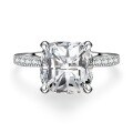 wholesale Sterling Silver D Color Moissanite Ring for Women 1 Carat Classic Six-Prong Tiffany Style Ring Four-Prong Luxe Large Carat Moissanite Ring-0-5