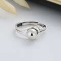 wholesale S925 Sterling Silver Minimalist Geometric Creative Small Ball Ring, Ins Light Luxury Internet-Famous Index Finger Ring-0-1