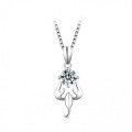 925 Silver Zodiac Pendant with 1-Carat Moissanite Necklace for Women-0-15
