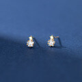 wholesale S925 Sterling Silver Mini Smooth Star Five-Pointed Star Diamond Stud Earrings Simple and Personality Small Earrings M01279-0-3