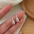 wholesale S925 Sterling Silver Waterdrop Earrings Women Korean Dongdaemun Summer New Trendy Ins Versatile Niche Earrings-0-3