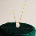 925 Sterling Silver 1ct Teardrop Pendant Necklace for Women-0-0